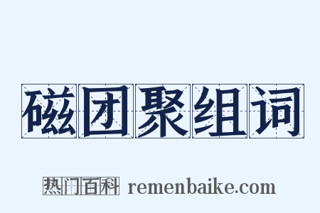 磁团聚组词是什么意思的图片